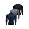 2026 Nuevo Modelo Comercio Exterior Talla Europea Secado Rápido Fitness Deportivo Camiseta de Manga Larga para Hombre, Top Transpirable para Correr y Senderismo