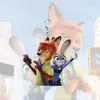 Llavero Animales Locos Nick Judy Acrílico Alta Calidad Lindo Colgante para Mochila Regalo Merchandising de Dibujos Animados