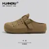 Zapatos Birkenstock Retro Globales para Mujer Verano 2026 Nuevas Zapatillas de Media Malla Transpirable Diseño de Nicho Zapatos Perezosos para Mujer
