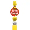 Venta Caliente Dibujos Animados Papá Noel Pegamento Suave de PVC Bolígrafo Cuentas DIY Creativo Árbol de Navidad Cuentas Cuentas de Enfoque Accesorios al por Mayor