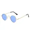 Gafas de sol redondas estilo punk retro para hombre y mujer, montura ultrapequeña, estilo hip hop, estilo príncipe.