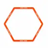 Anéis hexagonais multifuncionais de agilidade com conexões de encaixe para treinamento de agilidade hexagonal, adequados para a aptidão física de crianças em idade escolar, disponíveis para atacado