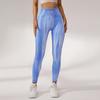 Pantalones de Yoga Estampados Tie-Dye Transfronterizos Personalizados para Mujer, Pantalones de Yoga Seamless de Cintura Alta para Glúteos de Durazno, Pantalones Deportivos Elásticos para Correr