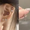 Todos os Membros Unhas de Osso da Orelha Rosa Super Flash Unhas de Osso da Orelha de Aço Titânio Unhas Cocleares Brincos de Piercing na Orelha Coleção Rosa Unhas de Osso da Orelha