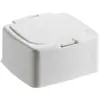 Caja de Almacenamiento de Plástico Mini de Escritorio Simple Caja Multifuncional para Bastoncillos de Algodón con Tapa Caja de Almacenamiento Pequeña Pop-Up a Prueba de Polvo