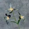 Decoración de ventana de mariposa impresa en 3D, decoración del hogar, accesorios de fotografía, flores artificiales populares, adornos de flores artificiales transfronterizos al por mayor