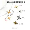 Broche de estrela cruzada, broche de fivela antiderrapante, pin de fivela de acessório de hardware para decoração DIY de roupas, bolsas, sapatos
