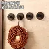 Gancho con Ventosa con Perilla de Grano de Madera de Nogal Gancho Adhesivo de Gran Capacidad de Carga Baño Cocina Gancho de Almacenamiento Sin Perforaciones