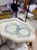 Pulsera de Piedra Ojo de Gato Suministro para Transmisión en Vivo Tienda de Oro Regalos Souvenirs de Atracción Turística Pulsera Transfronteriza Vidrio Imitación Jade Pulsera