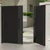 Porta de Pátio em Liga de Alumínio, Porta de Jardim Externa, Porta de Villa em Aço Inoxidável, Porta de Entrada de Arte em Alumínio para Sítio Rural