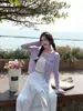 Suéter Cardigan de Nuevo Estilo Chaqueta Tejida para Mujer Primavera y Otoño Dopamina Súper Bonita Suave Ropa Exterior Moderna