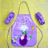 Avental Infantil Pássaro Coruja Avental Desenho Animado Casaco Pintura Infantil Impermeável à Prova de Óleo em estoque Babador Brinquedo