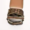 Bolsa pequena versátil prática de várias camadas para nicho, bolsa de ombro pequena feminina moderna e leve, bolsa de ombro, bolsa transversal