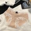 Tipo Renda Retro Francesa a Roupa Íntima Feminina de Algodão para Bebê, Confortável 10A Calcinhas Femininas Antibacterianas, Cintura Média, Forro de Algodão