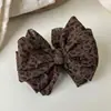 Pinza para el pelo con lazo estampado de leopardo de alta gama, exquisita, para peinado semi-recogido, pinza banana para mujer, pinza para la parte trasera de la cabeza, pinza de torsión, accesorios para el cabello