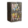 Caixa de Armazenamento Blind Box Avançada Transparente À Prova de Poeira Suporte de Exibição Portátil Lego Caixa Contêiner Bubble Mart Vitrine