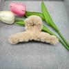 Clip de peluche de otoño e invierno, tocado grande, horquilla peluda, recogido en la parte posterior, clip de tiburón 2023, nuevo al por mayor