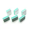Bloco Polidor Mini Quadrado Verde e Branco Prata Lixa de Unha, Ferramenta Raspadora de Porcelana, Ferramenta Polidora de Sementes de Bodhi e Noz