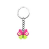 Llavero Colgante Mariposa PVC Pegamento Suave Hebilla Decorativa DIY Colgante Mochila Escolar Amazon Regalo Decorativo Venta al por Mayor en Stock