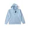 Moletom Jaqueta com Zíper de Alta Qualidade Seis Cores Logo de Peixe Pequeno Logo Bordado Crocodilo Primavera & Outono Estilo Casual Casal Masculino e Feminino