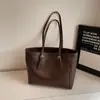 Bolsa tote casual versátil de grande capacidade para outono/inverno 2026 para mulheres, estilo retrô, adequada para ir ao trabalho, estudantes e uso diário, bolsa de ombro da moda
