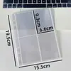 Fichário Transparente Simples A5 com Fivela Única, Bolso para Álbum de Fotos de 6 Furos, Fichário para Coleção de Adesivos, Caderno Planejador de PVC, Fichário para Cartões de Armazenamento