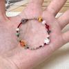 Pulseira de Contas Duobao Colorido Lótus de Prata Quebrada Feminina Nova Chinesa de Nicho Exquisita Feita à Mão Trançada Corda de Mão Novo Estilo 2024