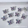 Mariposa Calada con Incrustaciones de Pedrería, Cuentas Espaciadoras de Ocho Agujeros y Múltiples Agujeros de Colores, Accesorios para Pulseras, Collares y Joyería DIY