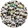 50 Pegatinas Realistas de Panda, Lindas Pegatinas de Emoticonos de Panda Gigante Huahua, Pegatinas para Computadora, Teléfono Móvil, Taza de Agua