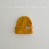 Touca de Bebê Outono e Inverno Touca de Tricô Masculina e Feminina Bebê Quente Gola Alta Fofa Bebê Infantil Touca de Lã Estilo Coreano