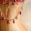 Cadena Corporal de Perlas Hecha a Mano AYJ - Top Halter de Cristal Bohemio - Perfecto para Sesiones de Fotos y Ambiente de Vacaciones