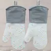 Luvas de algodão de silicone com isolamento térmico, almofada de panela, sarja, cor de bolinhas, luvas de isolamento térmico para micro-ondas, novas luvas de silicone