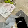 Songmu Songmu "Calcetines de Algodón Hueco para Niños con Diseño de Lazo de Cuero, de Caña Media, para Primavera y Verano, Calcetines Apilables Delgados"