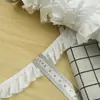 Accesorios de Encaje Elástico de 3m Puños de Falda Escote Dobladillo Pliegues Decorativos DIY Hecho a Mano Borde Elástico