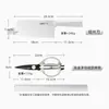 Set de cuchillos Wang Mazi, Set de tres piezas para la cocina del hogar, Set completo de utensilios para la preparación de alimentos, Cuchillo de cocina y tabla de cortar Dos en uno