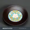 Juego de Posavasos de Baquelita de Color Esmaltado al por Mayor, Soporte para Taza de Té, Aislante Térmico Estilo Zen Hecho a Mano Simple Accesorios de Alfombrilla para Taza de Té para el Hogar