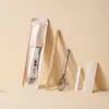 Palillos Desechables Juego de Cuatro Piezas en Papel Kraft Paquete de Utensilios de Comedor Comerciales Empacados Individualmente Un Paquete Comida para Llevar de Restaurante Caja Completa