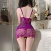 Straw Girl Sexy Spice Girl Hollow Lace Mesh Pure Desire Strap Linda Alça Traseira Perspectiva Slim Camisola 1615