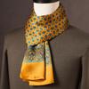 Lenço de Seda de Amora de Alta Qualidade para Homem Lenço de Seda Primavera Outono e Inverno Estilo Chinês Listra Longa Presente de Negócios para Namorado