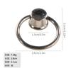 Jingmao Hardware Decoración para el Hogar Anillo Estilo Europeo Anillo de Elevación Negro Anillo para Cajón Anillo de Tirador de un Agujero Manija para Puerta de Gabinete