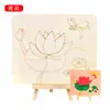 Dia das Crianças Quadro de Desenho DIY Pai e Filho Quadro de Argila Floco de Neve Pintura Graffiti Colorir Jardim de Infância Quadro de Desenho de Madeira Suporte