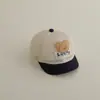 Nuevo Oso de la Suerte de Dibujos Animados Gorra de Sol Pato Gorra de Béisbol para Niños al por Mayor Estilo K Visera Pequeña Corta Gorra de Malla para Bebé