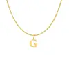 Collar con Colgante de Letra Inglesa A-Z de Venta Caliente Transfronteriza para Mujer Moda Acero Inoxidable Versátil Cadena para Clavícula Joyería