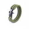 Equipamento de Sobrevivência ao Ar Livre Pulseira Paracord Multifuncional de Emergência ao Ar Livre Tecida à Mão com Fivela em Forma de U Pulseira Salva-Vidas