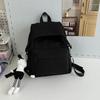 Mochila de alto valor para estudantes do ensino médio masculino mochila pequena de moda estilo coreano mochila de cor sólida bolsa de viagem moderna para estudantes universitários