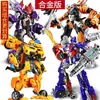 Modelo de Coche Transformable Robot King Kong Versión de Aleación Figura Avispa Aleación Optimus Dinosaurio Cable de Acero Infantil Masculino