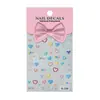 Pegatinas para Uñas Corazón de Dopamina Disponibles 3D Versátiles Corazón Hueco Pegatinas para Uñas en Relieve Modelo Yl