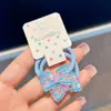 Paquete de 2 nuevo estilo súper hada transparentes como el hielo mariposa gomas para el pelo para niños, cuerda dulce y linda de alta elasticidad, accesorios para el pelo de princesa para niñas