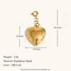 Colgante de Hebilla de Primavera Transfronteriza Europea y Americana Acero Inoxidable Chapado en Oro de 18K Diseño de Nicho a la Moda Accesorios de Joyería Creativos