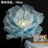 Novas Flores Artificiais de Organza para Adereços de Fotografia com Luzes, Flores Adereços para Montagem de Cenários e Decoração, Flores Artificiais, Flores de Organza